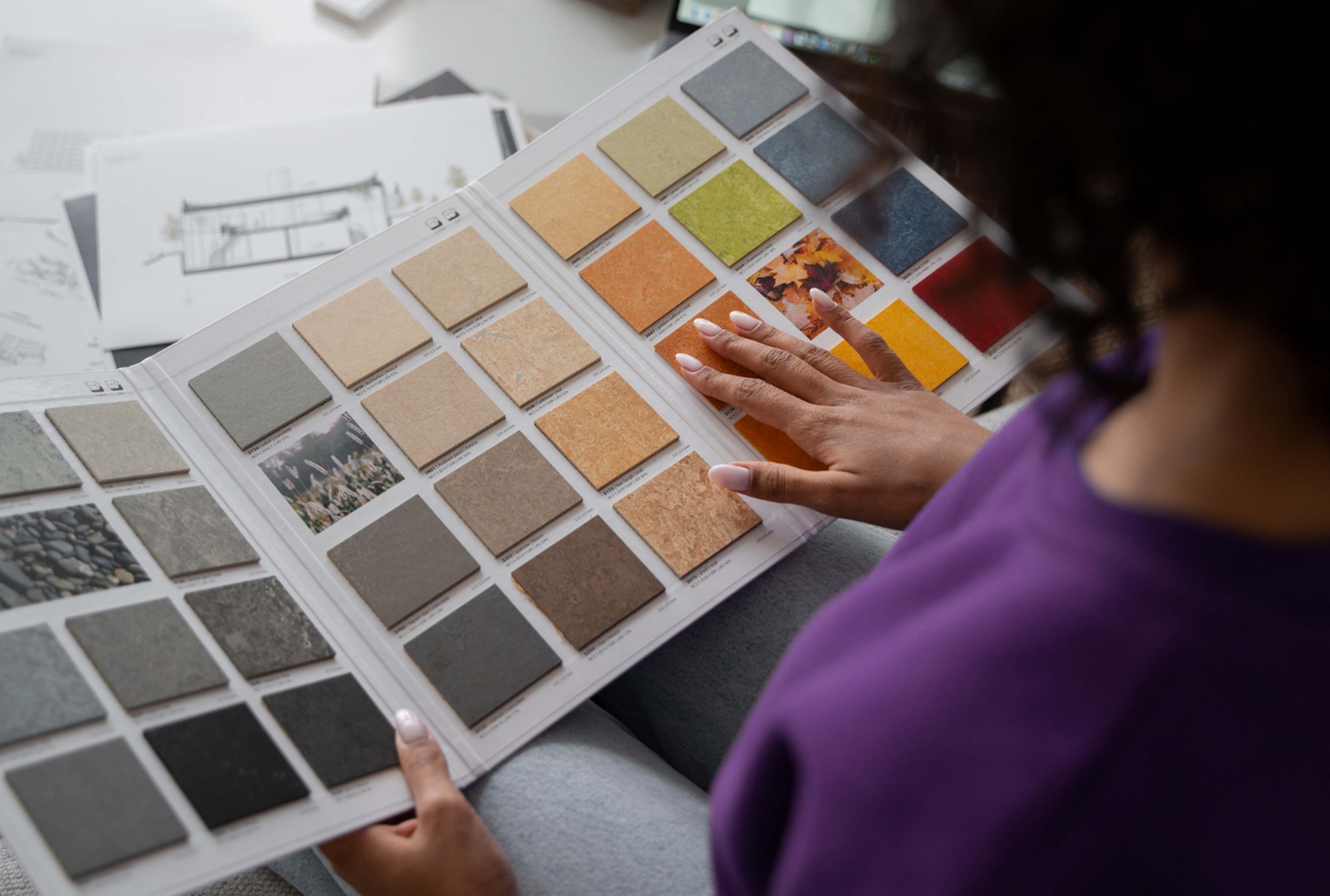 Interior material palette