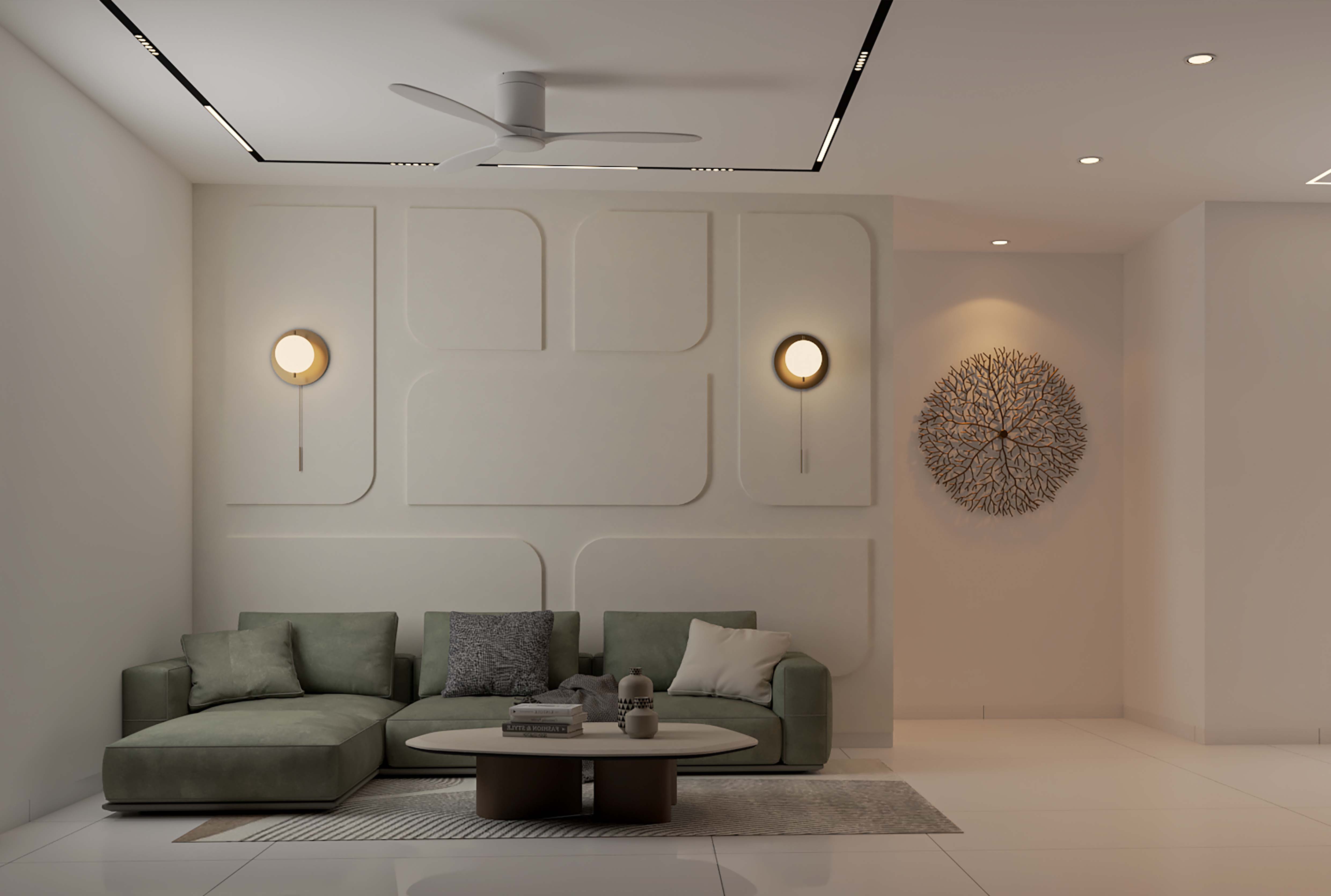 Minimal styled living room